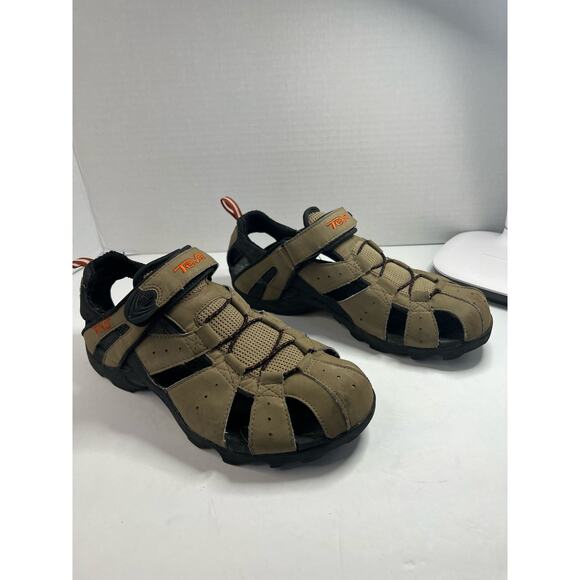 Teva Men’s Flintwood Flat Water Sandals Brown Sport Outdoor Hiking Shoes Sz 9 - Picture 3 of 9